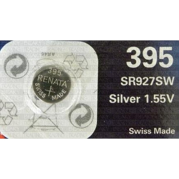 One 1 X Renata 395 Sr927sw Sb Ap Silver Oxide Watch Battery 1 55v Blister Packed Walmart Com Walmart Com One 1 X Renata 395 Sr927sw Sb Ap Silver Oxide Watch Battery 1 55v Blister Packed Walmart Com Walmart Com