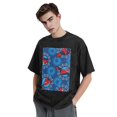 thumbnail image 4 of Spider-Man Men's Vintage Washed Drop Shoulder Short Sleeve T-Shirt, 4 of 7