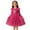 1-Hot Pink191, variant on Byoo Toddler Girls Dress Valentine Snowflake Printed Long-Sleeve Party Tulle Sparkly Princess Dress for Children Soft Holiday Dress