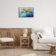 thumbnail image 2 of Stupell Industries Graceful Swimmer Tortoise Animals Painting Brown Floater Framed Canvas Art Print Wall Art, 25 x 17, 2 of 9
