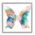 thumbnail image 3 of Stupell Industries Pastel Watercolor Pattern Butterfly Silhouette Painting Graphic Art Gray Framed Art Print Wall Art, Design by Susan Jill, 3 of 5