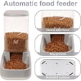 thumbnail image 5 of Elevon Automatic Pet Feeder and Water Dispenser Set, Dog Cat Gravity Food and Water Dispenser Set with Pet Food Bowl, Automatic Cat Feeder for Small Large Pets Puppy Kitten Large Capacity(3.8L), 5 of 7