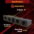 thumbnail image 3 of QPower Quad 8" Sub Box - Ford F150 SuperCrew 2009-2026, F250/F350 Super Duty 2017-2026, 3 of 7