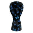 thumbnail image 2 of Yuyamidu Blue Butterfly Golf Club Head Cover Waterproof Golf Head Cover Driver Headcover Fairway Wood Headcover Hybrid Club Head Cover with Soft Lining, 2 of 7