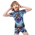 thumbnail image 4 of Yu-Gi-Oh Boys 2-Piece Swimsuit Set, Short Sleeve Rash Guard & Swim Trunks, 4 of 7