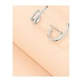 thumbnail image 4 of HomeKingdee Silver-Plated Alloy Hoop Semi-Circle Ladies Earrings - Occident Fashion Jewelry for Various Occasions, 4 of 5