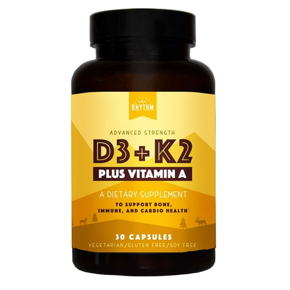 Vitamin D3 plus Vitamin K2 (MK7) plus Vitamin A