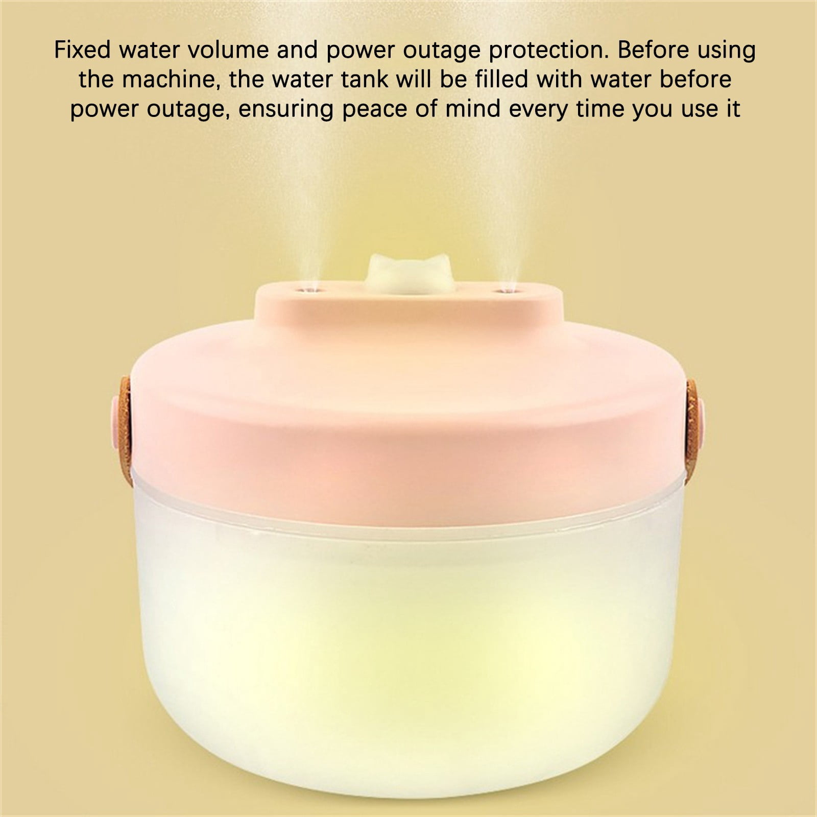 CVLNCYCLING Mini Portable USB Humidifier 600ml, Travel Essential Oil Diffuser with Night Light & Auto Off, Ultra Quiet Top-Fill for Baby Bedroom Car Desk