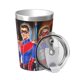 thumbnail image 2 of Termo Henry Danger con pajita cónica, doble pared, aislamiento al vacío, impresión de acero inoxidable, 12 oz, color blanco, 2 of 7