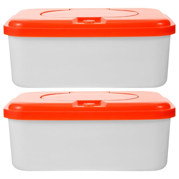 Dispensador de toallitas húmedas (2 unidades), soporte para toallitas, dispensador de toallas de papel, caja de pañuelos desechables