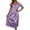Light Purple, variant on Kingdiese Womens Solid Color Ice Silk Short Sleeve Midi Length Loose Nightdress With Lace Sleeves plus Size Night Gown, Size One Size
