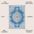 thumbnail image 3 of JONATHAN Y BOHEMIAN FLAIR 5 x 8 Area Rug, Vintage Medallion - Blue/Cream, BMF104B-5, 3 of 3
