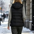 thumbnail image 6 of LUVDA Hooded Puffer Vest for Women - Lightweight Sleeveless Warm Jacket with Zipper and Pockets for Casual Fall Winter Layering, 6 of 7