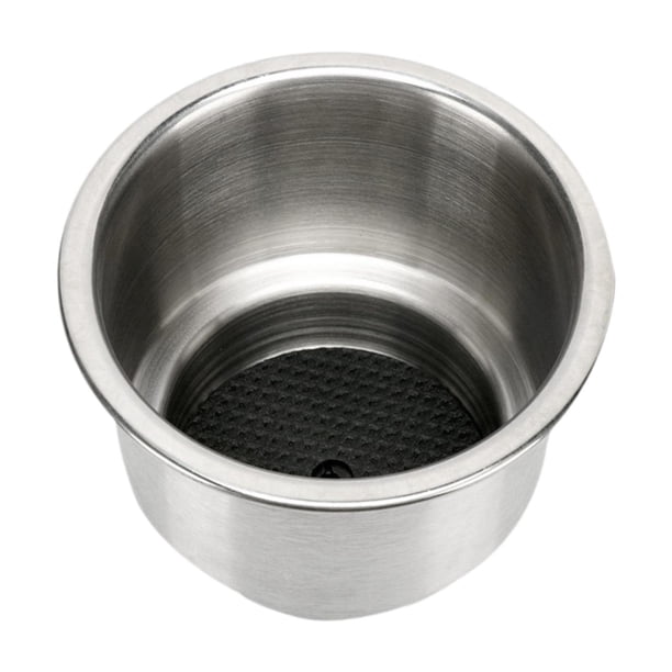 Portavasos para bebidas,Portavasos de acero inoxidable con drenaje,Portavasos para barco,para caravana o RV,Portavasos para coche,camión,liso,Soporte para taza de té resistente para