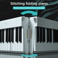 thumbnail image 2 of Piano plegable de 88 teclas, piano digital multifuncional, teclado electrónico portátil, piano para Abanopi Piano de teclado electrónico, 2 of 7