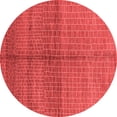 thumbnail image 1 of Ahgly Company Indoor Round Oriental Red Industrial Area Rugs, 7' Round, 1 of 4
