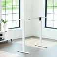 thumbnail image 4 of VIVO White Electric Stand Up Desk Frame, Single Motor Standing Adjustable Base, 4 of 9