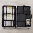 thumbnail image 4 of Travel Storage Bags Set, 8-Pack Packing Organizer Pouches, Waterproof Foldable Luggage Organizers For Clothes Accessories Toiletries(Black), 4 of 7