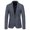 Blue, variant on Dtydtpe Clearance Sales, Blazer Jackets for Men, Casual Swallow Gird Single Button Blazers Lapel Collar Pocket Suit Coat Mens Long Sleeve Tops Winter Coats for Men