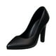 thumbnail image 2 of Zapatos de tacón alto a escala 1/6, hechos a mano, para mujer, de 12 pulgadas. negro, 2 of 3
