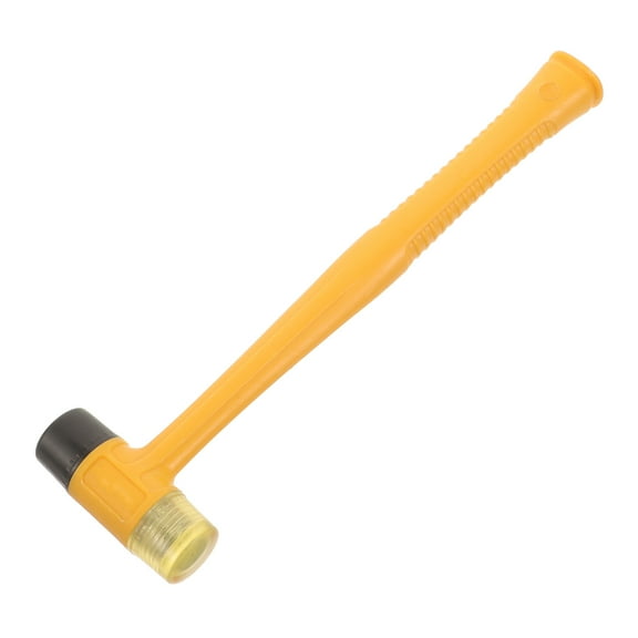 BESTYASH Dual-Sided Yellow Plastic Mallet for Home Installation, Tapping and Projects