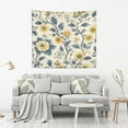 thumbnail image 2 of WOBOGO Yellow Vintage Floral Pattern Tapestry 90×60in Home Living Room Bedroom Wall Hanging Ornaments, 2 of 10