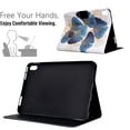 thumbnail image 2 of ELEHOLD Flip Leather Case for iPad 10th Generation 10.9" (2022) with Printed Pattern Card Slots Anti-Slip Strip Auto Wake/Sleep Kickstand Function Shockproof Folding Case,Leaf, 2 of 6
