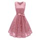 thumbnail image 1 of Vestido de noche elegante del partido de la princesa dulce del cordón de las mujeres atractivas del Abanopi Rosa/XXL, 1 of 6