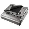 thumbnail image 2 of Yescom 20x30FT 10-Mil Plastic Tarp Waterproof Heavy Duty Tarpaulin Eyelets Reversible Shade Canopy Farm Green House Pool Cover, 2 of 10