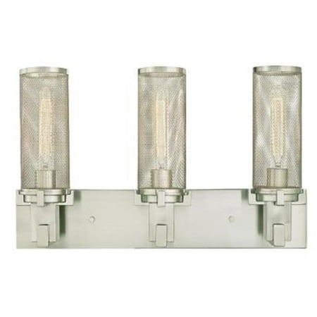 Westinghouse 6330500 Adler 3 Light 22-1/16 Wide Bathroom Vanity Light - Nickel