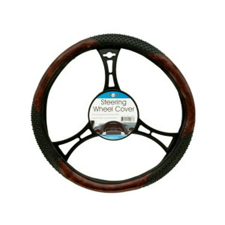 Textured Two-Tone Steering Wheel Cover