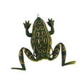 thumbnail image 3 of Señuelo de pesca de rana compacto con anzuelo para trucha y lucio, realista para pesca en superficie Verde oscuro, 3 of 9