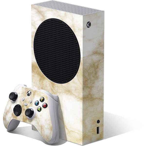 Originally Designed White Rose Gold Marble Design Skinit Decal Gaming Skin Compatible with Xbox One S Controller 