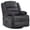 Corduroy | Gray, variant on 360° Swivel Rocking Recliner Chair,Corduroy Upholstered Glider with Cup Holder,Deep Wide Seat,Modern Lazy Chair for Living Room Bedroom Reading Nook