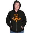thumbnail image 4 of All Exes Live In Texas Lonestar State Womens Plus Size Graphic Zipper Hoodie Brisco Brands 2X, 4 of 5