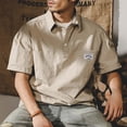 thumbnail image 5 of Dream Lifestyle Cargo Shirt Solid Color Anti-pilling Handsome Multi Pockets Turn-down Collar Summer Tops Daily Clothes, 5 of 8