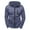 Blue, variant on Hueook Winter Jackets for Men Long Sleeve Single-breasted Zipper Casual Cardigan Sweater Buttoned Keep Warm Outwear Jacket Coat on Clearance