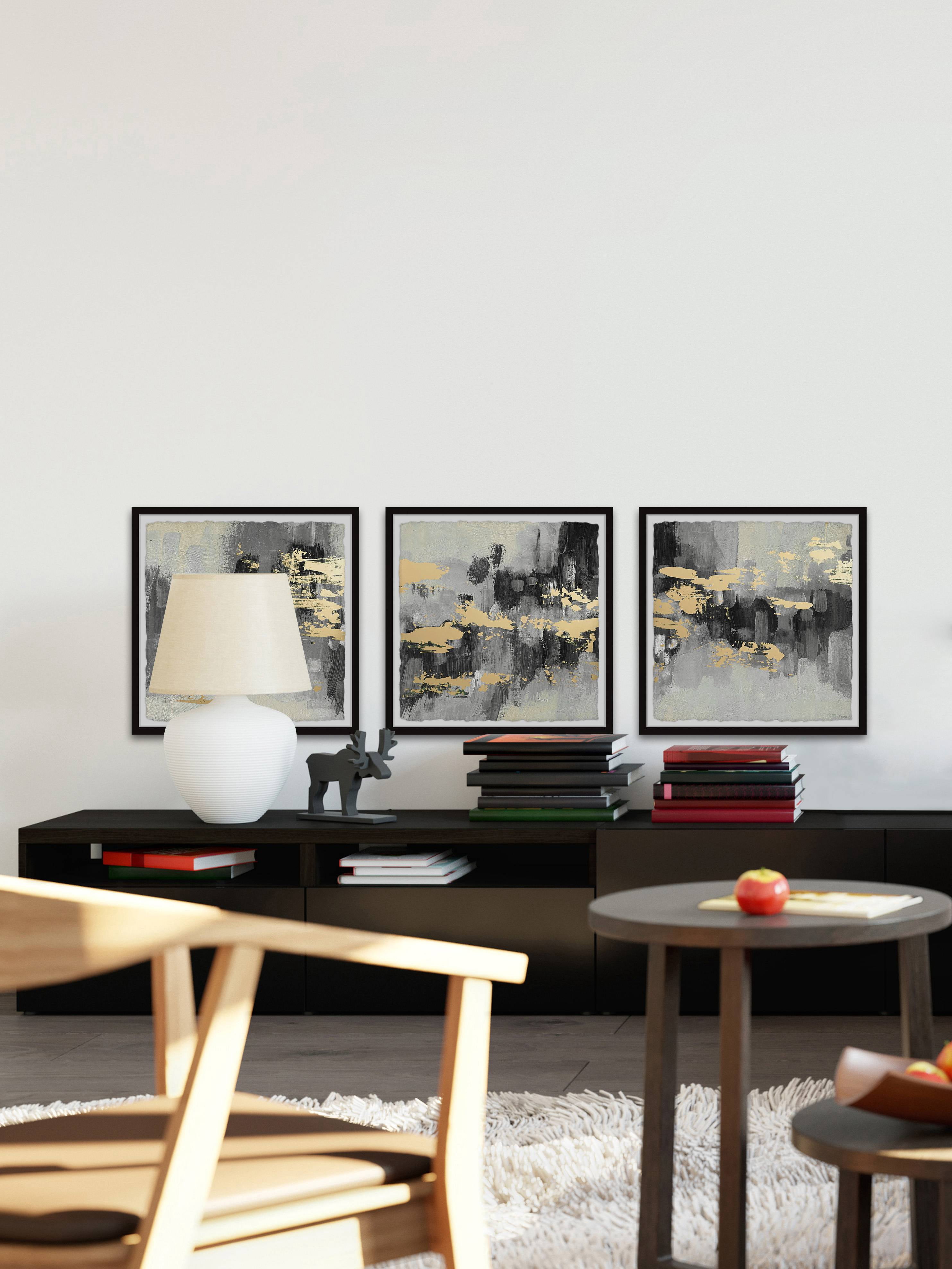 Golden Dusk Triptych