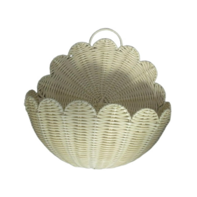 Cesta de pared tejida, cesta de almacenamiento colgante, maceta colgante multifuncional, almacenamiento M