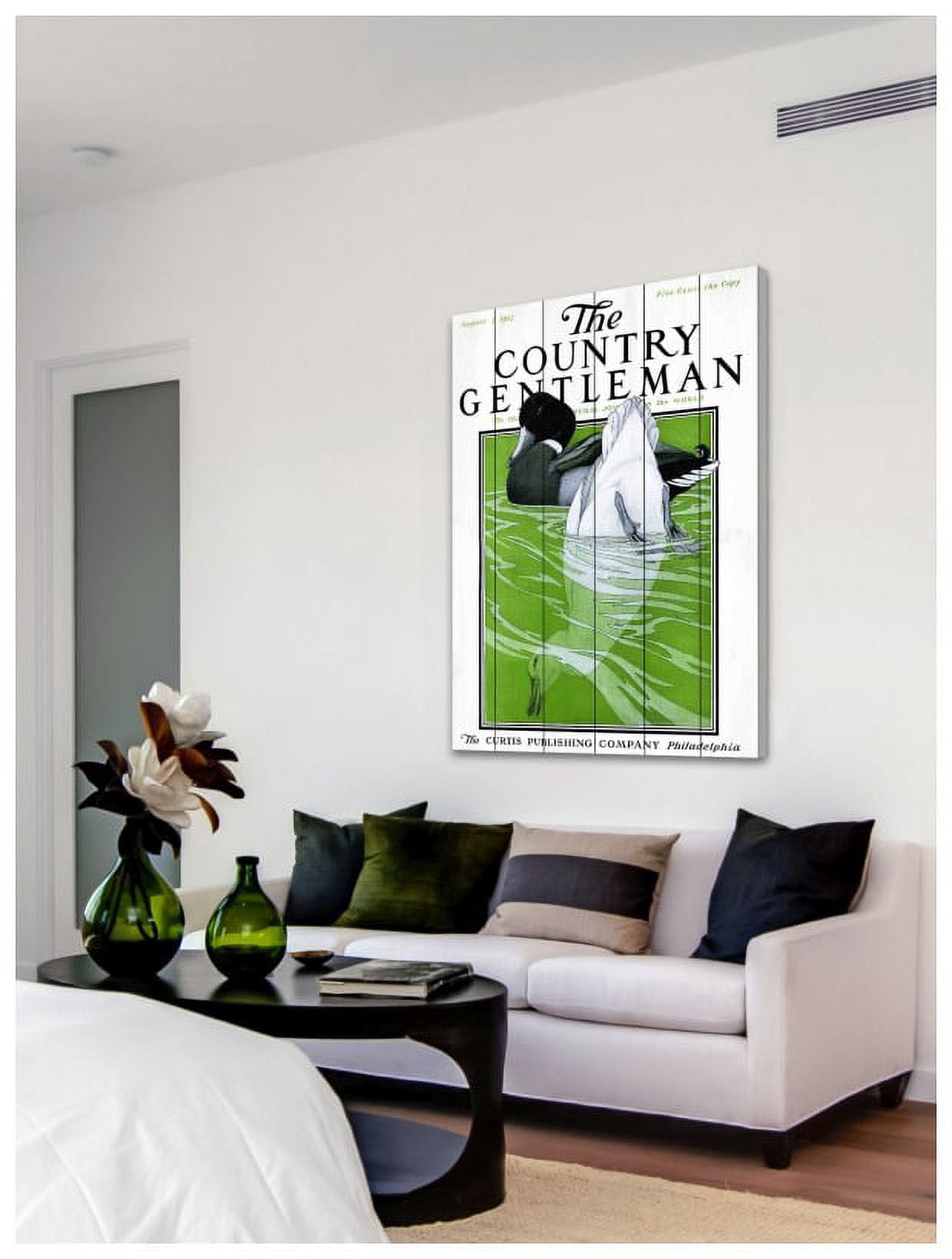 Marmont Hill "CG Ducks" Painting Print on White Wood