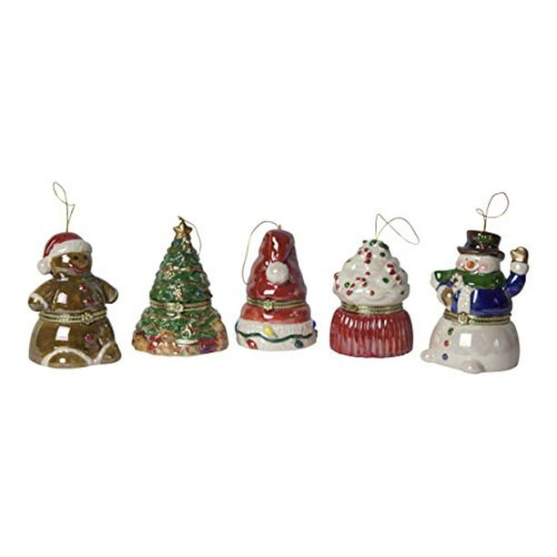 Mr Christmas Set Of 5 Music Box Ornaments Walmart Com