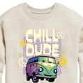 thumbnail image 3 of Disney Cars - Filmore Says Chill Dude - Toddler & Youth Crewneck Fleece Sweatshirt, 3 of 5