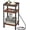 Cherry, variant on Side Table with Charging Station for Small Spaces, 3-Tier End Table with USB Ports & Power Outlets, Narrow End Table Bedside Table Nightstand with Metal Tabletop Tray Storage (Cherry)