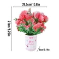 thumbnail image 4 of KALAKALA FreshCut Paper Pop-Up Flower Bouquet Greeting Card – 3D Paper Flowers for Mom, Birthday, Mother’s Day, Thank You & Anniversary – Includes Note Card – Tulips, Sunflowers, Peonies, Carnations, 4 of 6