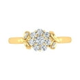 thumbnail image 3 of Round Diamond Cluster Ring Band in 14K Yellow Gold (1/2 Carat) (Ring Size 9.25) (SI1-SI2 Clarity), 3 of 4