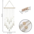 thumbnail image 3 of DBOO Teen Girl Room Decor Boho Macrame Hanging Photo Display, Pictures Cards Holder Wall Art for Bedroom Livingroom Dorm Home Teens Women Birthday Gift, with 10 Wood Clips, 27" L x 16.5''W, 3 of 4