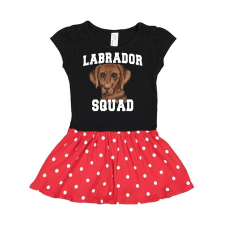 

Inktastic Dog Labrador Squad Gift Toddler Girl Dress