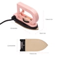 thumbnail image 2 of TFixolMini Heat Press Machine T-Shirt Printing Steam Heating Transfer Non-pole Temperature Adjusting Handheld Iron Machines Support Dry Wet Ironing for Clothes Bags Hats Pads Blanket Phone Case Portab, 2 of 7
