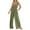Army Green, variant on GSPCLAM Womens Solid Color Overalls Wide Leg V Neck Jumpsuits with Pockets for Work Fall Comfy Pants Wine XXL