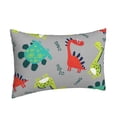 thumbnail image 2 of Balery Cute Dinosaur Pillow Covers,Bed Pilowcases,Reversible Plush Throw Pillow Covers End Pillow Encasement,Pillow Case - 14"X20", 2 of 9